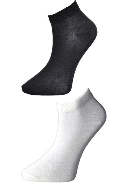 Siyah ve Beyaz Kadın Bilek Çorap 12 Çift fiyatları