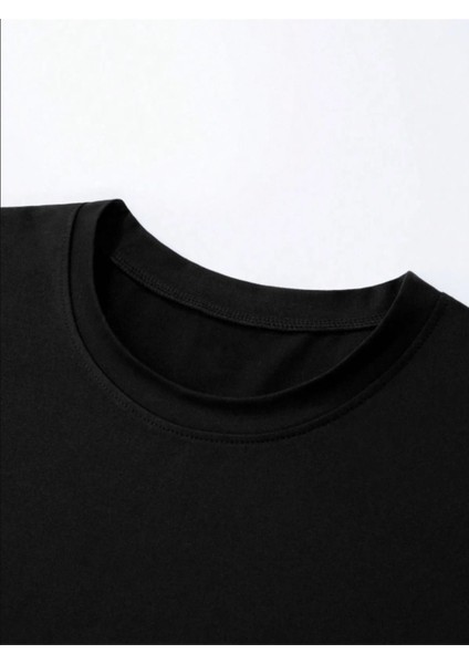 Elevatıng Dreams Wıth Graffıtı Ön Baskılı Pamuk Siyah Oversize T Shirt fırsatları