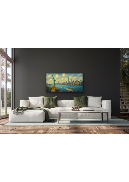 Özgürlük Heykeli Kanvas Tablo 60X120CM fırsatları