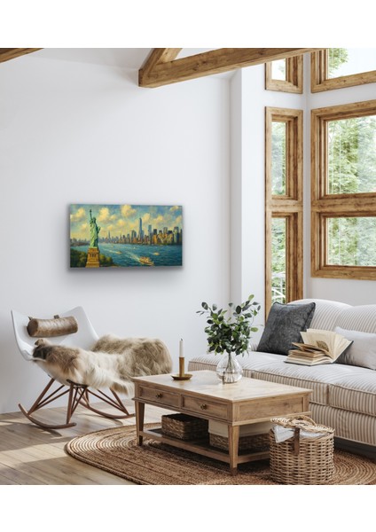 Özgürlük Heykeli Kanvas Tablo 60X120CM indirimleri