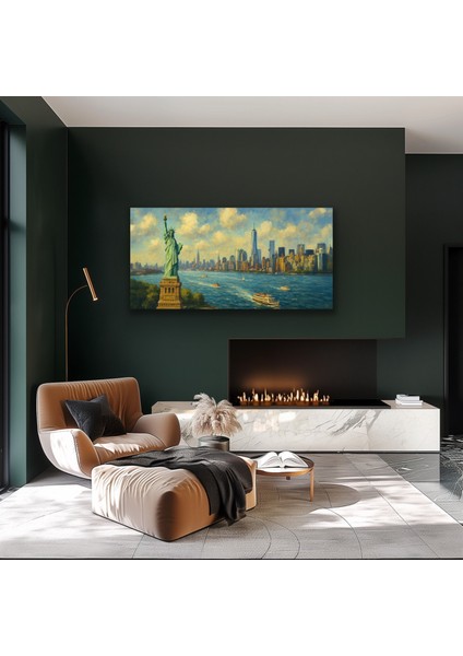 Özgürlük Heykeli Kanvas Tablo 60X120CM
