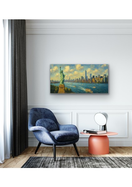 Özgürlük Heykeli Kanvas Tablo 60X120CM