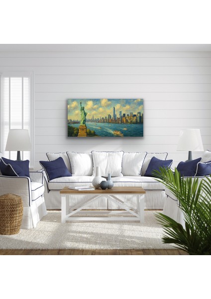 Özgürlük Heykeli Kanvas Tablo 60X120CM