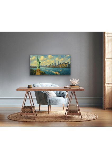 Özgürlük Heykeli Kanvas Tablo 60X120CM