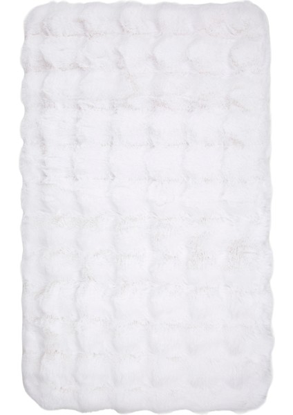 Premium Deri Taban, Yüksek Tüylü Yumuşak,bubble Post Banyo Paspası 2'li 100X60 - 60X50 cm - Beyaz fiyatları
