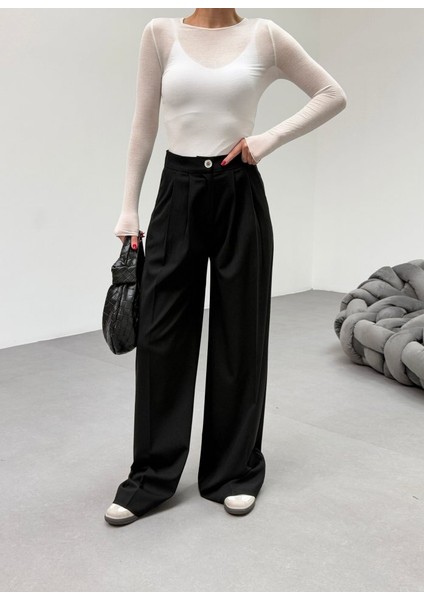 230 Gr Poly Viscose Full Lycra Pi̇leli̇ Palazzo Pantolon fırsatları