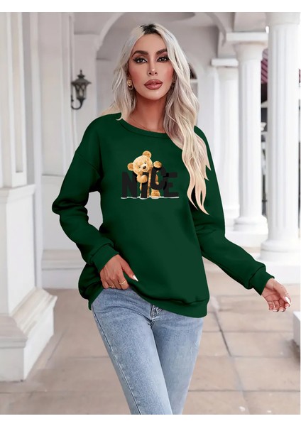 Kadın Uzun Kollu Bisiklet Yaka Viskon Iki Iplik Bluz fırsatları