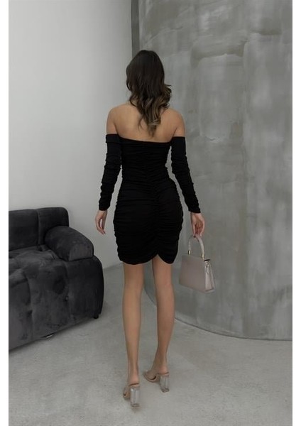 Estelya Cut Out Mini Elbise 2571-01 modelleri