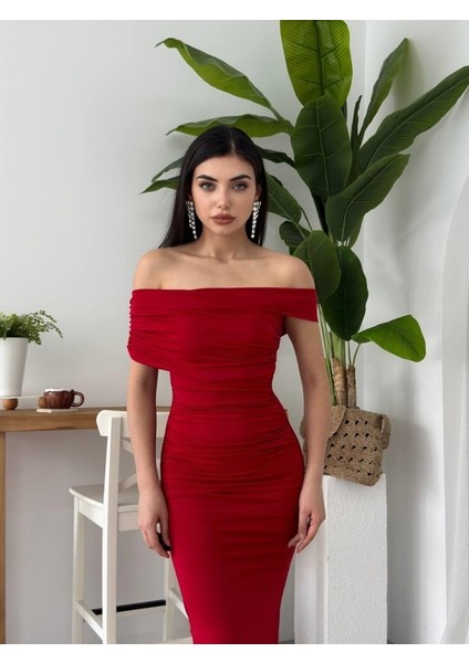 Dron Straplez Elbise