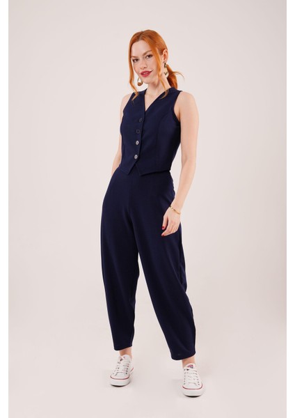 Havuç Kesim Lacivert Pantolon fiyatları