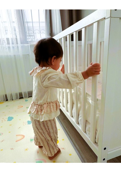 Wondress Kız Bebek&çocuk Çiçekli Çizgili Özel Gün Takım - Pembe indirimleri