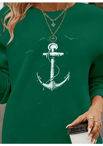 Kadın Uzun Kollu Bisiklet Yaka Desenli Viskon Iki Iplik Bluz fiyatları