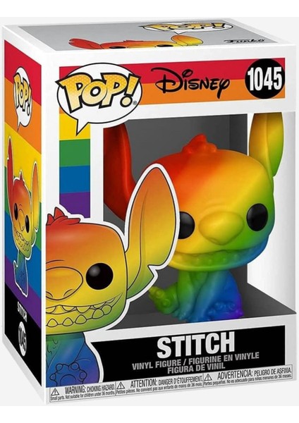 Disney Pride Stitch Rainbow Figürü 9,5 cm Vinil Koleksiyon Oyuncağı