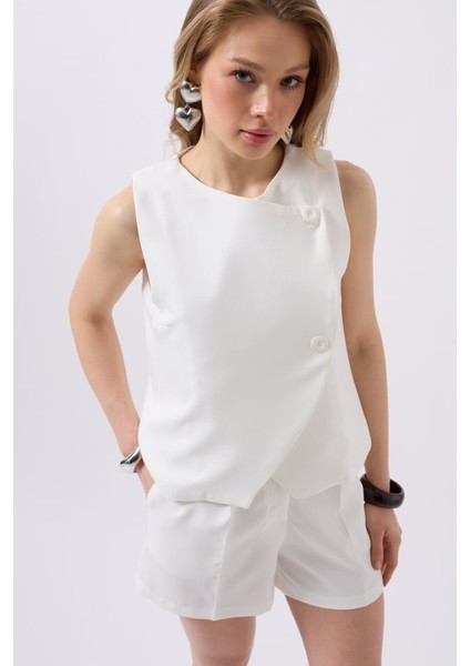 Yandan Düğmeli Dokuma Yelek fırsatları