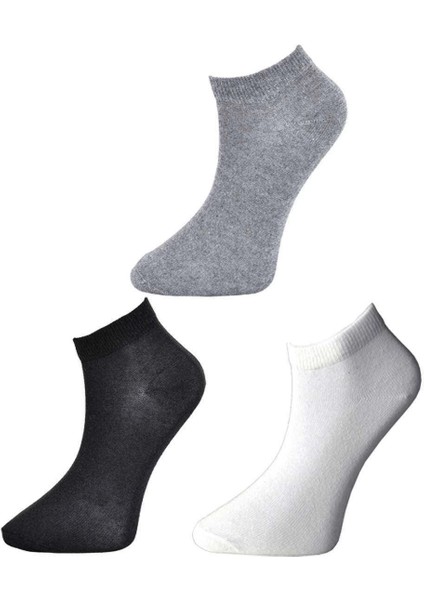 Siyah Gri ve Beyaz Kadın Bilek Çorap 6 Çift fiyatları