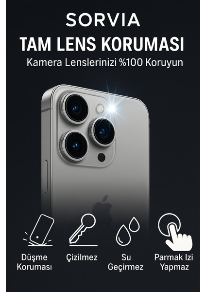 Iphone 16 Uyumlu Kamera Lens Koruyucu Black/silver Darbe Çizilme Önleyici 9h (Yüksek Çözünürlüklü - Parlak - Güçlü - Dayanıklı ) fırsatları