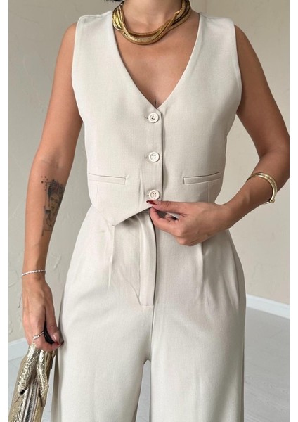 Bej Klas Ceket Ve Yelek Ve Pantolon Takım modelleri