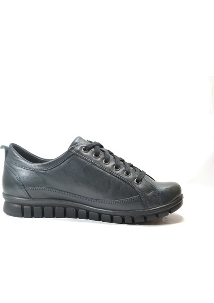 3421 Hakiki Deri Bağlı Ortopedik Casual Günlük Kadın Ayakkabı modelleri