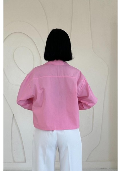 Pembe Fleto Cepli Poplin Gömlek fırsatları