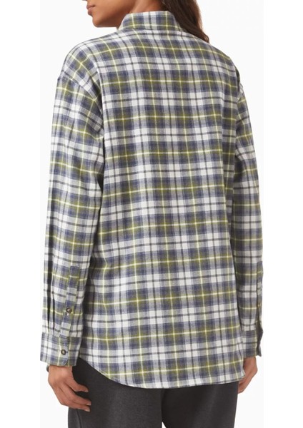Flanel Pamuk Gömlek, Relaxed Fit, Düşük Omuz ve Katmanlı Kullanıma Uygun modelleri