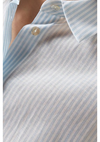 Pamuk Ipek Gömlek, Oversize ve Nefes Alabilir Beyaz fırsatları