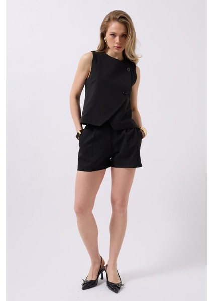 Yandan Düğmeli Dokuma Yelek modelleri