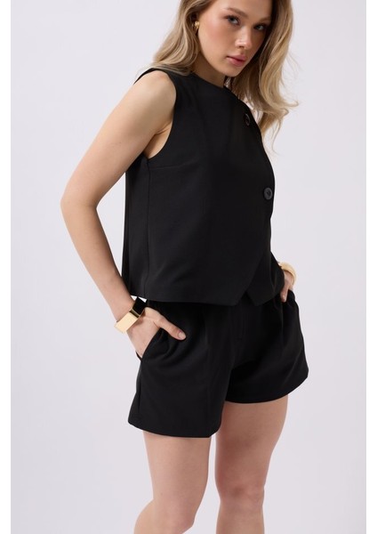 Yandan Düğmeli Dokuma Yelek fırsatları