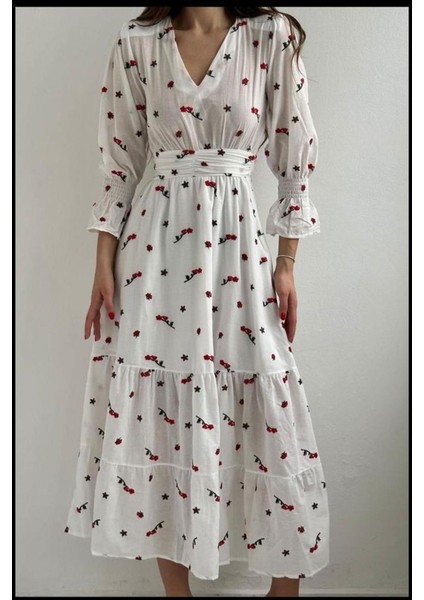 Kırmızı Gipeli Vual Elbise modelleri