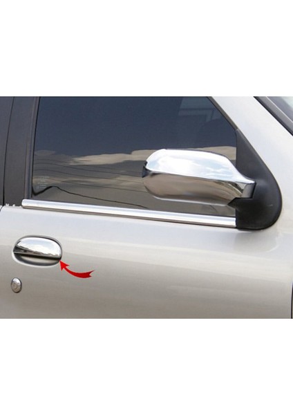 Fiat Siena Uyumlu Kapı Kolu 4 Parça 1998-2004 Paslanmaz Krom fiyatları