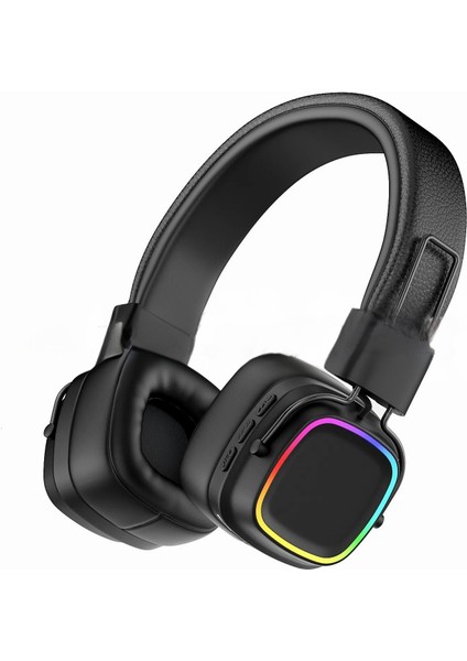 Kenarları Rgb Işıklı Bluetooth Kulak Üstü Kulaklık – Type-C Şarjlı, Güçlü Ses ve Konforlu Tasarım