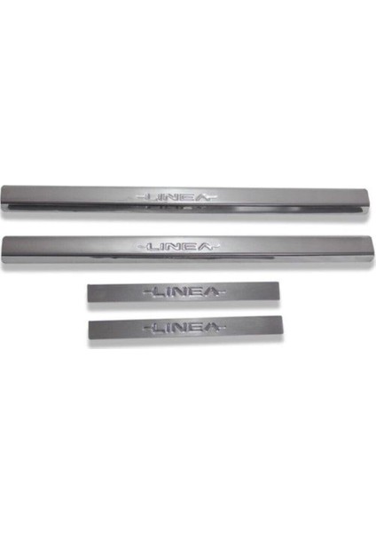 Fiat Linea Uyumlu Kapı Eşiği 4 Parça 2007-2012 Paslanmaz Krom