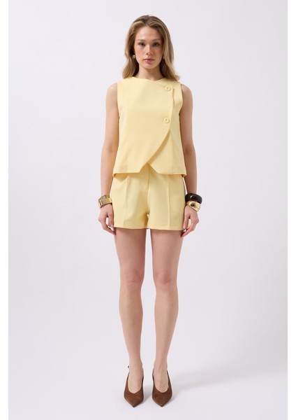 Yandan Düğmeli Dokuma Yelek fiyatları