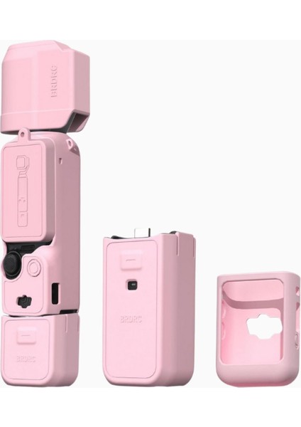 Pocket 3 Creator Combo Silikon Kılıf, Kamera, Ekran, Mikrofon, Pil ve Objektif Için 360° Koruma