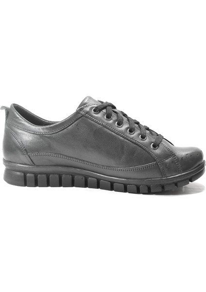 3421 Hakiki Deri Bağlı Ortopedik Casual Günlük Kadın Ayakkabı modelleri