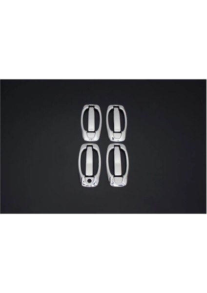 Fiat Fiorino Uyumlu Kapı Kolu 4 Kapı 8 Parça (Set) 2007 Üzeri Paslanmaz Krom