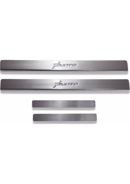 Fiat Grande Punto Uyumlu Kapı Eşiği 4 Parça 2005 Üzeri Paslanmaz Krom