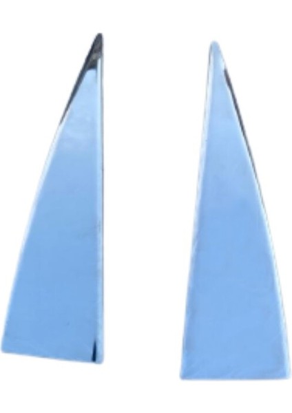 Fiat Grande Punto Uyumlu Arka Kelebek Cam Yeri 2 PARÇA2005 Üzeri Paslanmaz Krom