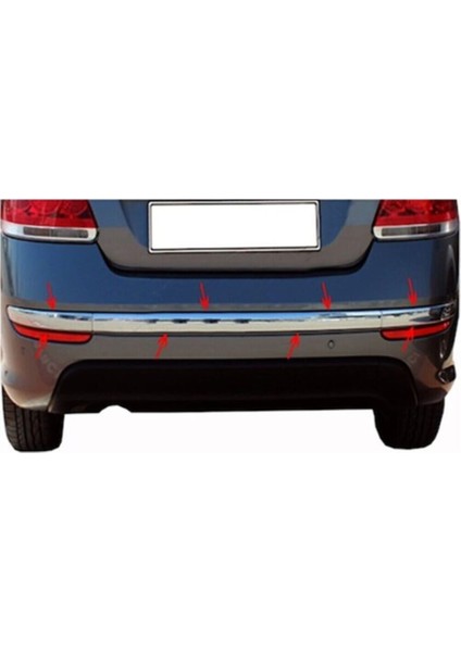 Fiat Linea Uyumlu Arka Tampon Çıtası 3 Parça 2012 Üzeri Paslanmaz Krom fiyatları