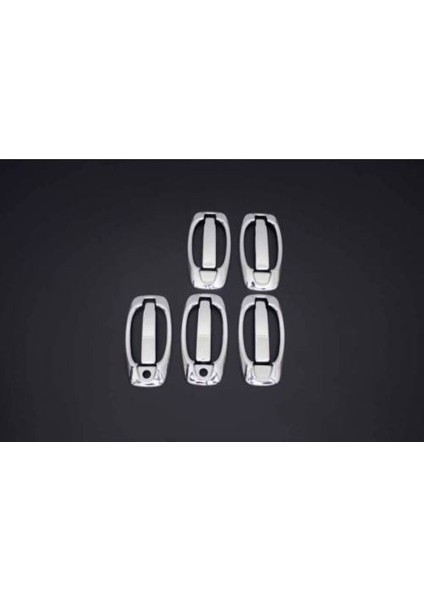 Fiat Fiorino Uyumlu Kapı Kolu 5 Kapı 10 Parça (Set) 2007 Üzeri Paslanmaz Krom