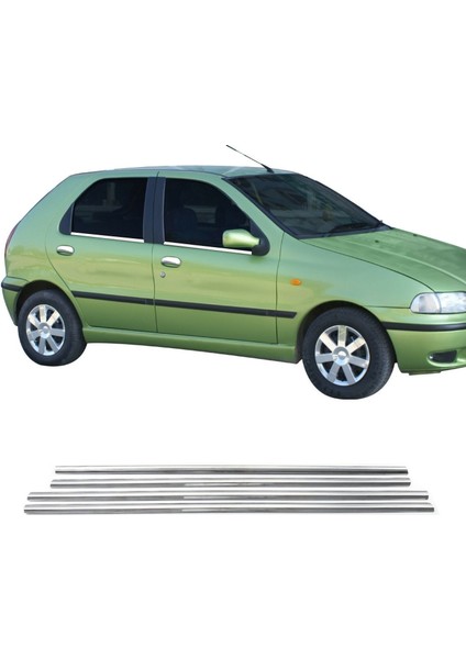 Fiat Palio Uyumlu Cam Çıtası 4 Parça 1998-2011 Paslanmaz Krom fiyatları