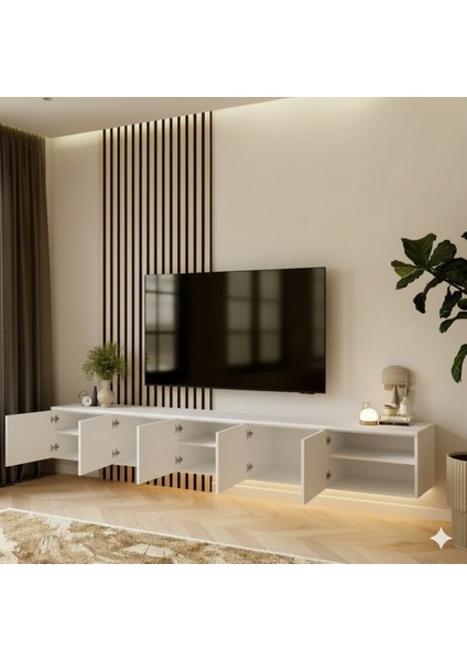 Parla Tv Ünitesi & Sehpası (Beyaz) fiyatları