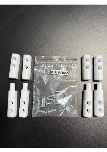 Pimapen Sineklik Menteşe 4 Adet Siyah 16'lı Vida Set