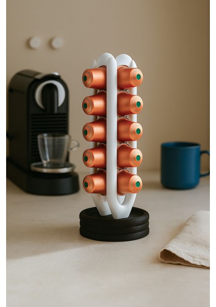 Şık Kahve Kapsül Standı | Mutfak Düzeni ve Dekorasyonu Için Organizer indirimleri