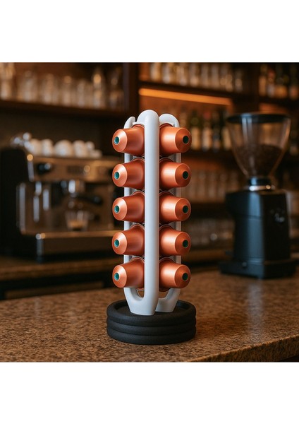 Şık Kahve Kapsül Standı | Mutfak Düzeni ve Dekorasyonu Için Organizer