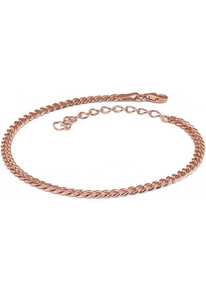 Gurmet Gümüş Halhal Uzatmalı Rose