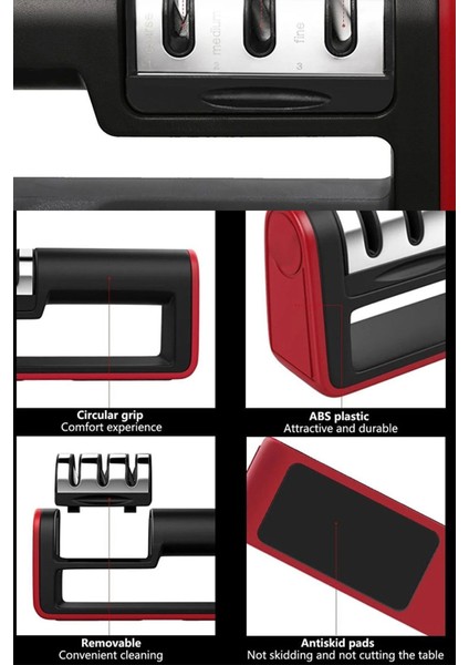 Profesyonel Çok Açılı Elmas Seramik Bileme Aleti Seti, Bıçak ve Makas Uygun modelleri