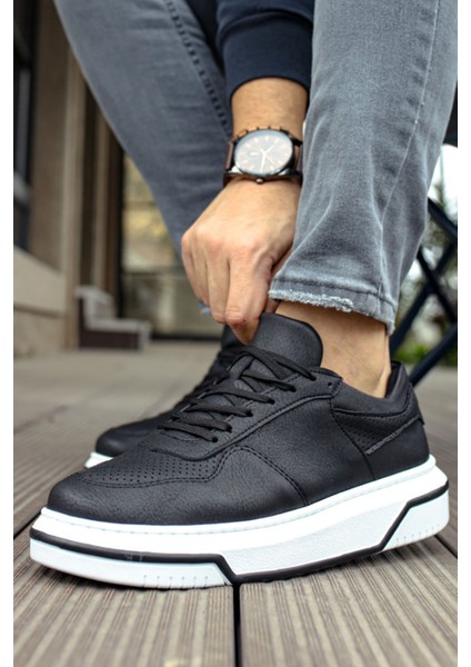 Erkek Sneaker Ayakkabı Siyah/beyaz MN075 fiyatları