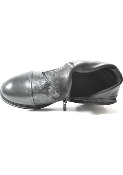 B-925 Hakiki Deri Siyah Fermuarlı Klasik Erkek Bot indirimleri