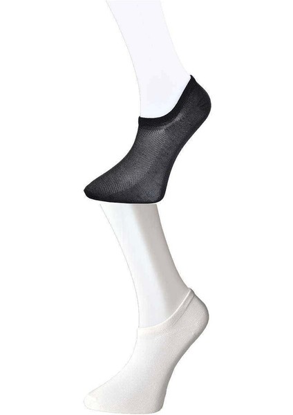 Siyah ve Beyaz Erkek Görünmez Çorap 3 Çift fiyatları