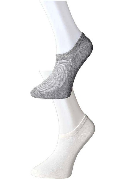 Gri ve Beyaz Erkek Görünmez Çorap 3 Çift fiyatları